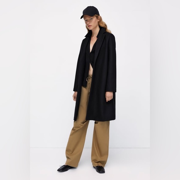 Zara Jackets & Coats Zara Lapel Coat Small Poshmark